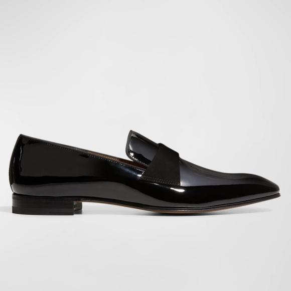 Paul Stuart Men's Heron Patent Leather Loafers Size 15 New - Picture 3 of 15